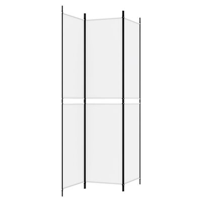 vidaXL 3-Panel Room Divider White 150x220 cm Fabric, white vidaXL 3-Panel Room Divider White 150x220 cm Fabric