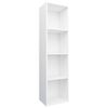 vidaXL Book Cabinet/TV Cabinet White 36x30x143 cm Engineered Wood