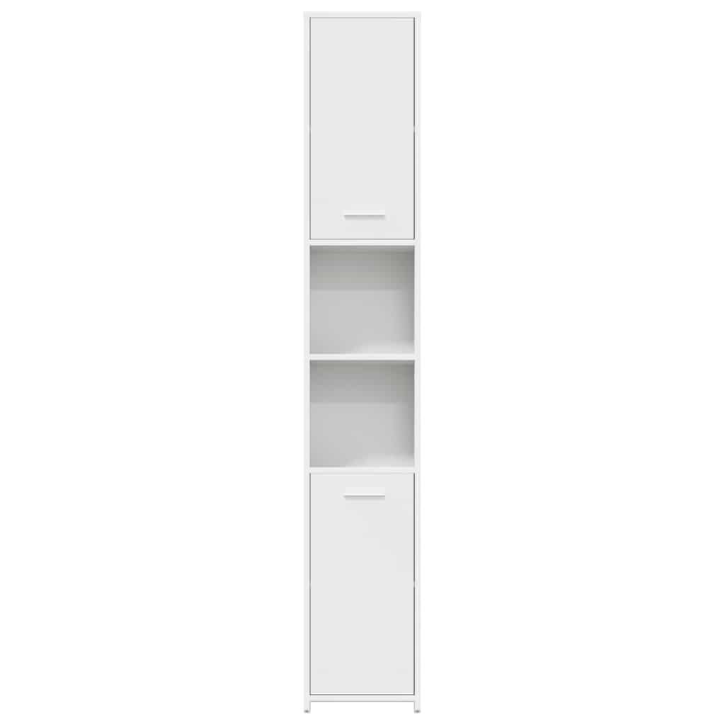 vidaXL Bathroom Cabinet White 30x30x183.5 cm Engineered Wood