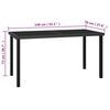 vidaXL 7 Piece Garden Dining Set Poly Rattan Black
