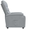 vidaXL Recliner Chair Light Grey Fabric