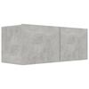 vidaXL TV Cabinets 3 pcs Concrete Grey Engineered Wood
