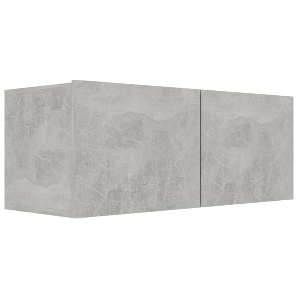 vidaXL TV Cabinets 3 pcs Concrete Grey Engineered Wood