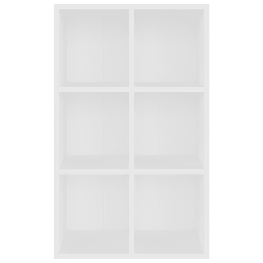 vidaXL Book Cabinet/Sideboard White 66x30x98 cm Engineered Wood