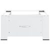 vidaXL Washing Machine Pedestal with Drawer White