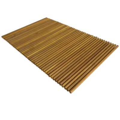 vidaXL Bath Mat Acacia Wood 80x50 cm