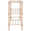 vidaXL 3-Tier Shoe Racks 2 pcs Solid Fir Wood