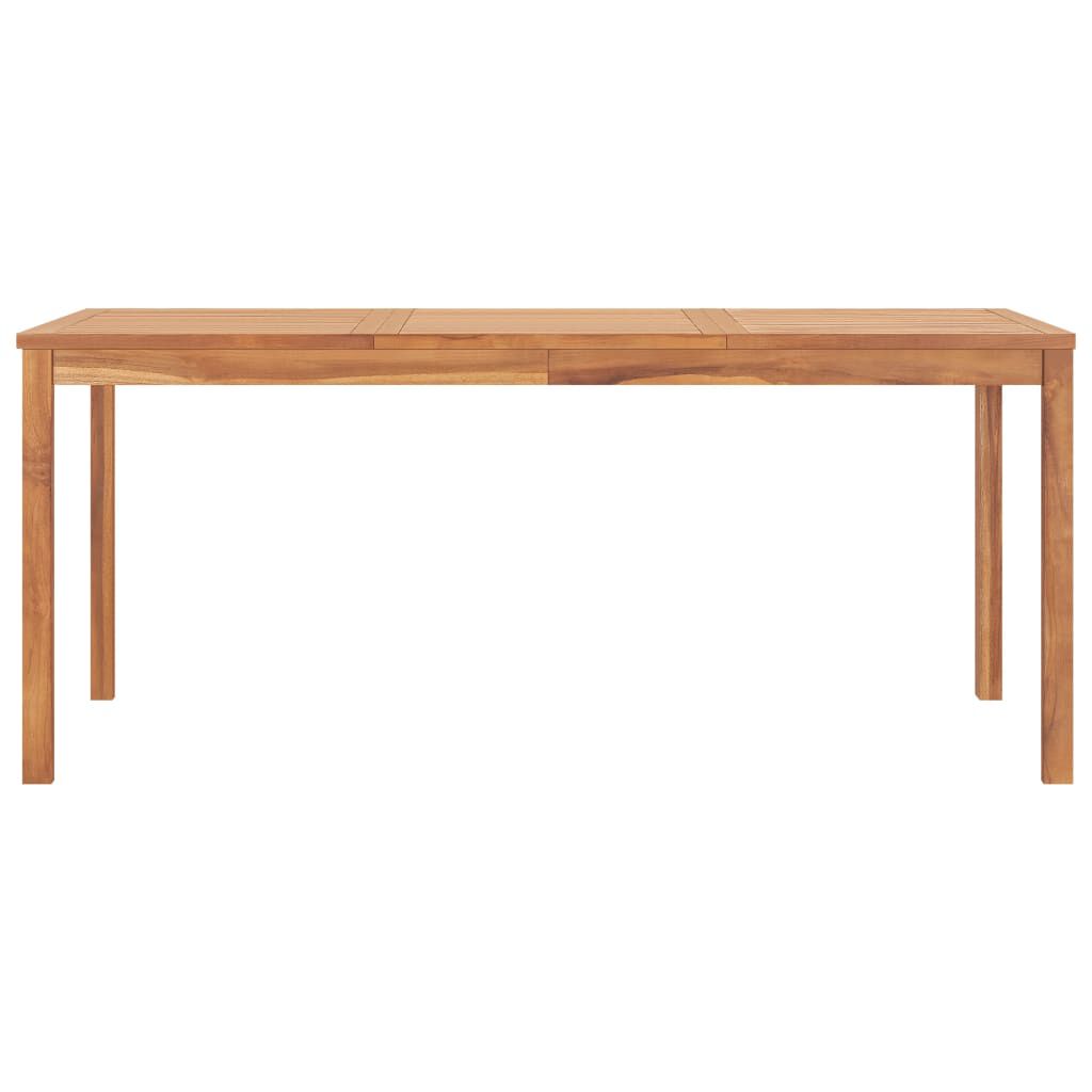 vidaXL Garden Dining Table 180x90x77 cm Solid Teak Wood