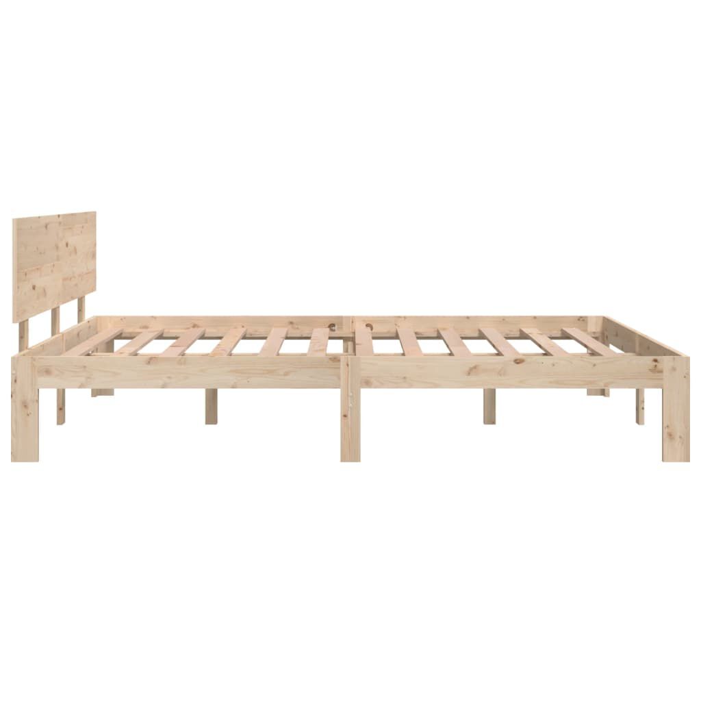 vidaXL Bed Frame without Mattress Solid Wood Pine 140x190cm