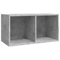 vidaXL Vinyl Storage Box Concrete Grey 71x34x36 cm Engineered Wood, concrete grey vidaXL Vinyl Storage Box Concrete Grey 71x34x36 cm Engineered Wood