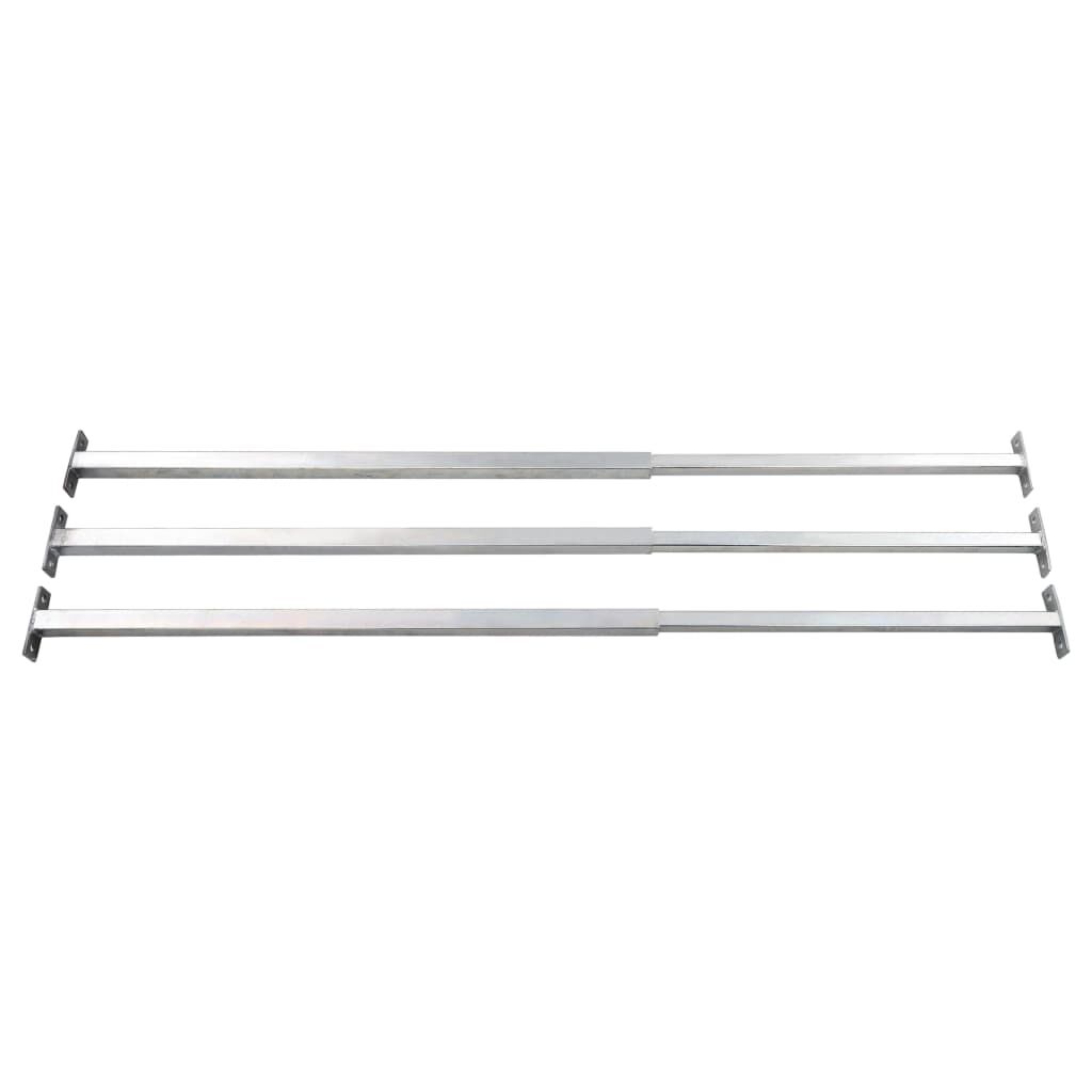 vidaXL Adjustable Security Window Bars 3 pcs 710-1200 mm