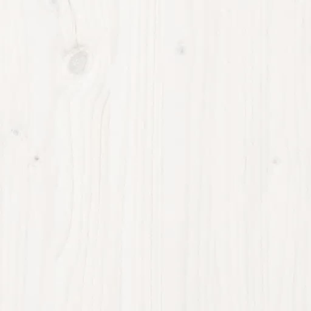 vidaXL Sideboard White 70x35x80 cm Solid Wood Pine