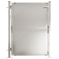 vidaXL Garden Gate 100x120 cm Stainless Steel,  vidaXL Garden Gate 100x120 cm Stainless Steel