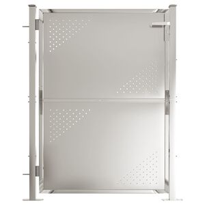 vidaXL Garden Gate 100x120 cm Stainless Steel