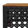 vidaXL 5 Piece Garden Sofa Set with Cushions Black Poly Rattan