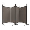 vidaXL 4-Panel Room Divider Anthracite 346x180 cm Fabric