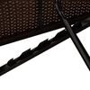 vidaXL Sun Lounger with Cushion and Tea Table Poly Rattan Brown