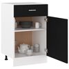 vidaXL Drawer Bottom Cabinet Lyon Black 50x46x81.5 cm Engineered Wood