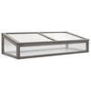 vidaXL Raised Bed with Greenhouse 110x54x120 cm Solid Fir Wood