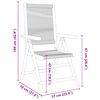 vidaXL 7 Piece Garden Dining Set Grey Polypropylene and Solid Wood