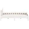 vidaXL Bed Frame without Mattress White 200x200 cm Solid Wood Pine