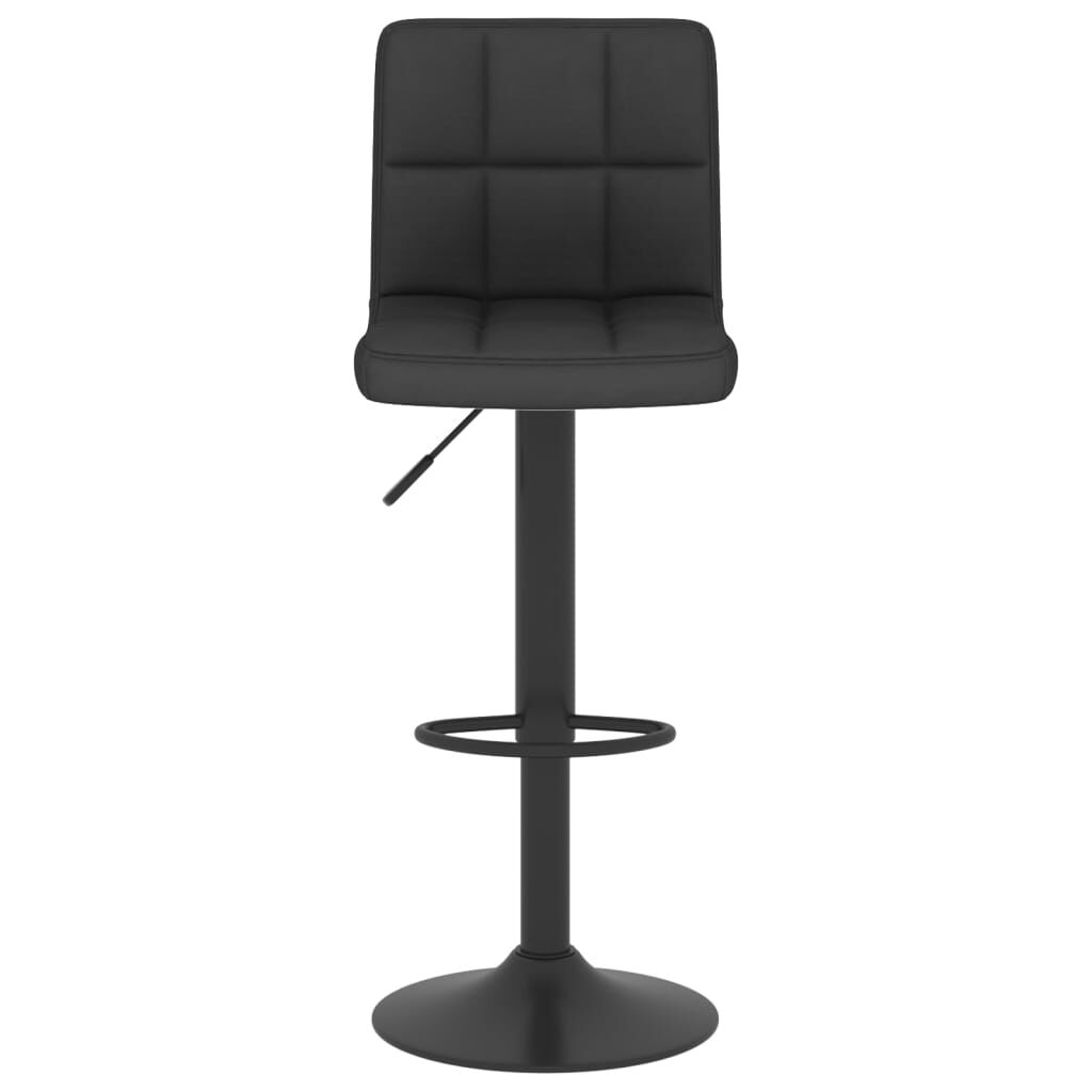 vidaXL Bar Stools 2 pcs Black Fabric