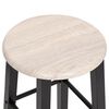 vidaXL Bar Stools 2 pcs Black MDF