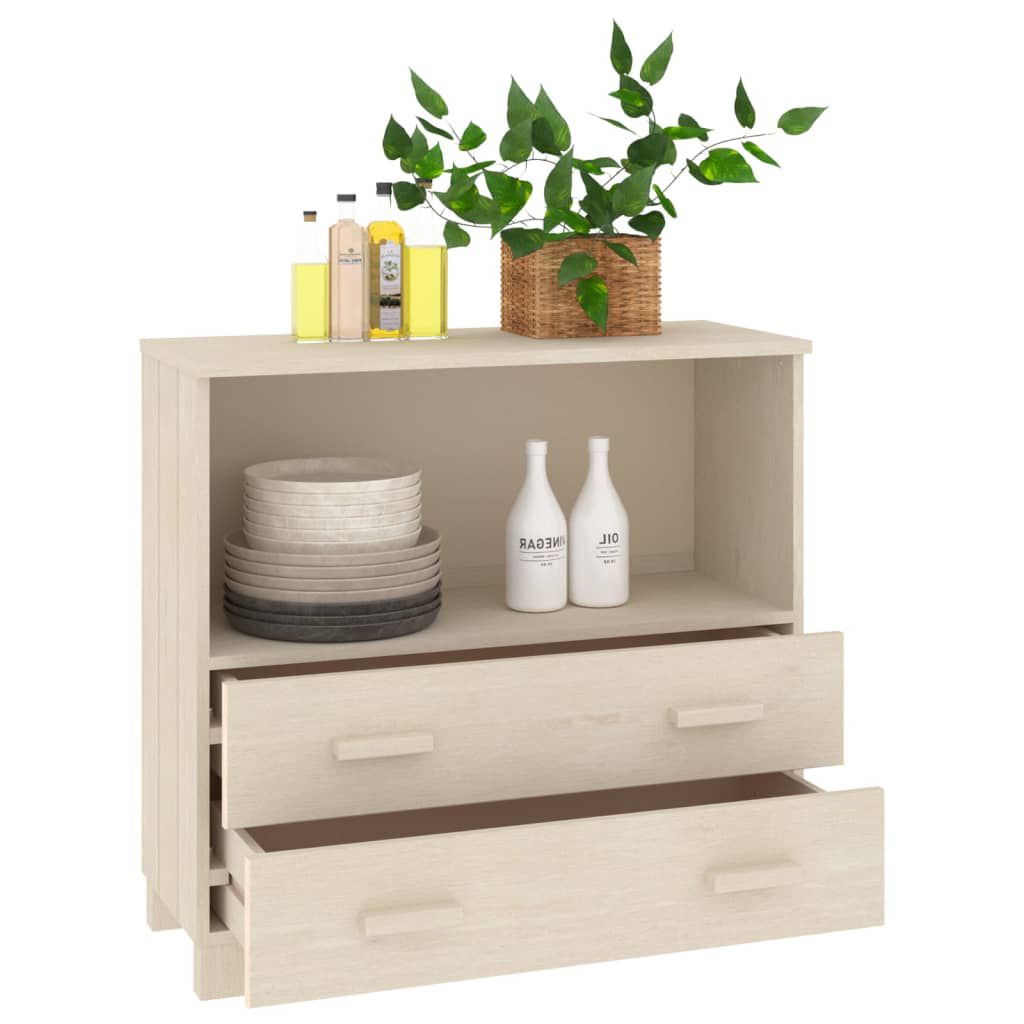 vidaXL Sideboard HAMAR Honey Brown 85x35x80 cm Solid Wood Pine