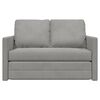 vidaXL Floor Sofa Bed 2-in-1 Light Grey 122x204x55 cm Velvet