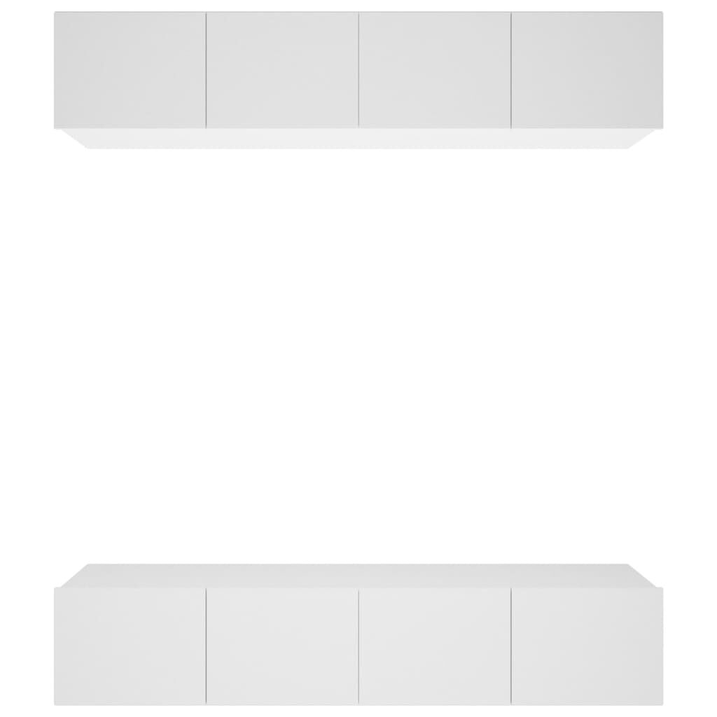 vidaXL TV Cabinets 4 pcs White 80x30x30 cm Engineered Wood