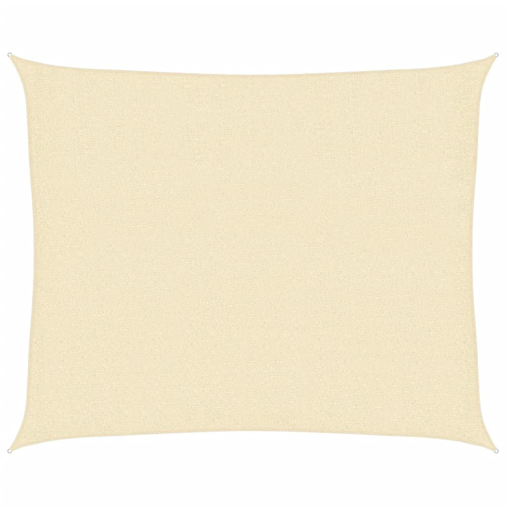 vidaXL Sunshade Sail 160 g/m² Cream 2.5x3 m HDPE