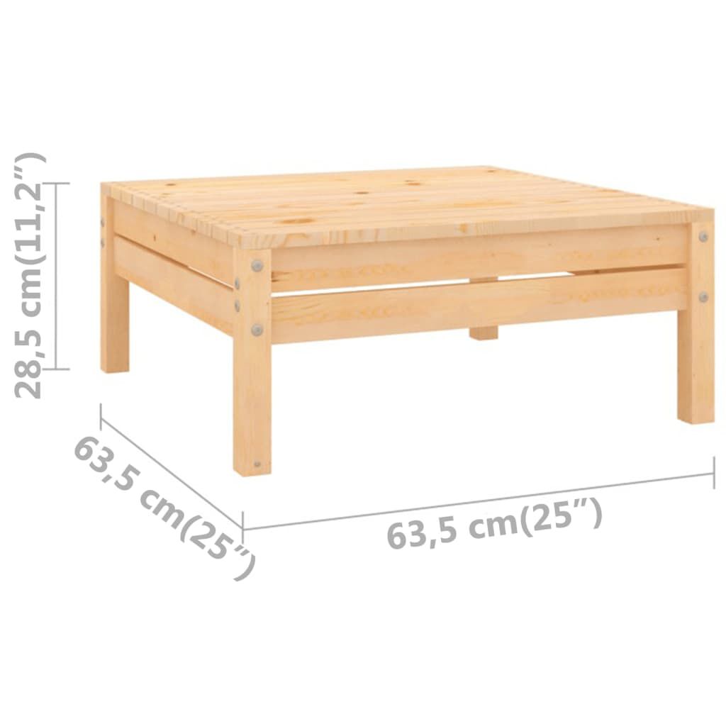 vidaXL 4 Piece Garden Lounge Set Solid Pinewood