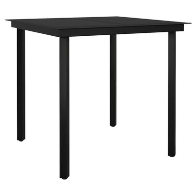 vidaXL 3 Piece Garden Dining Set Black,  vidaXL 3 Piece Garden Dining Set Black