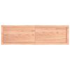 vidaXL Table Top Light Brown 140x40x(2-4)cm Treated Solid Wood Live Edge