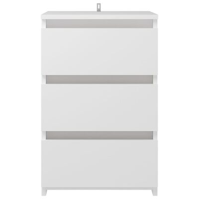 vidaXL Bed Cabinet White 40x35x62.5 cm Engineered Wood, white vidaXL Bed Cabinet White 40x35x62.5 cm Engineered Wood