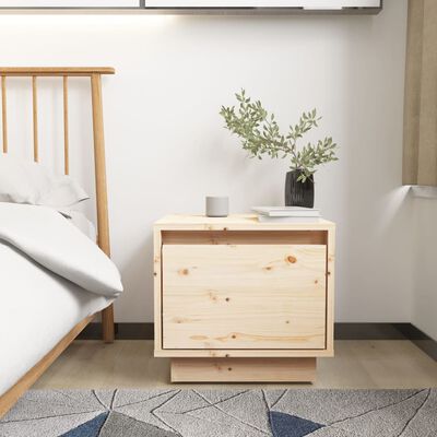 vidaXL Bedside Cabinets 2 pcs 35x34x32 cm Solid Wood Pine