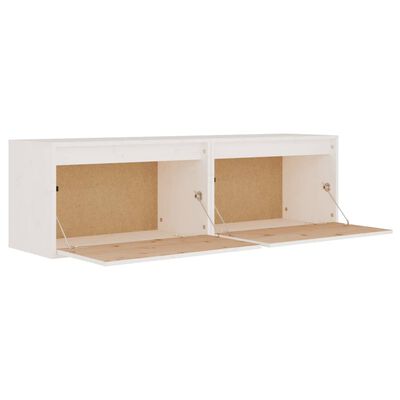 vidaXL Wall Cabinets 2 pcs White 60x30x35 cm Solid Pinewood, white vidaXL Wall Cabinets 2 pcs White 60x30x35 cm Solid Pinewood
