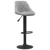 vidaXL Bar Stools 2 pcs Light Grey Velvet