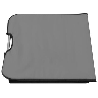 vidaXL Folding Beach Mats 2 pcs Steel and Fabric Grey, grey vidaXL Folding Beach Mats 2 pcs Steel and Fabric Grey