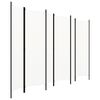 vidaXL 6-Panel Room Divider White 300x180 cm