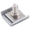 vidaXL Grid Mat Connector 25 Sets Silver