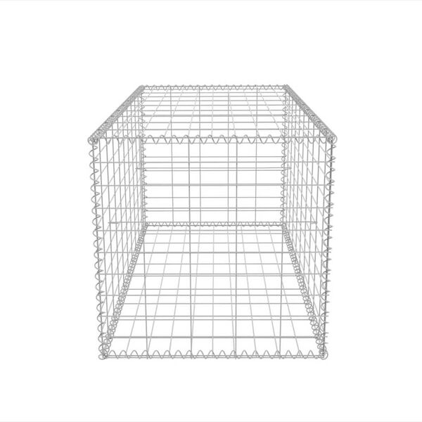 vidaXL Gabion Basket Galvanised Steel 100x50x50 cm
