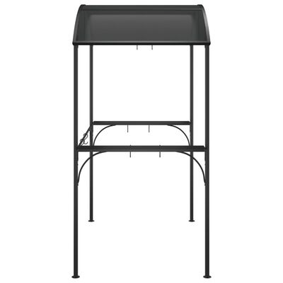 vidaXL BBQ Gazebo with Side Shelves Anthracite 220x115x230 cm Steel,  vidaXL BBQ Gazebo with Side Shelves Anthracite 220x115x230 cm Steel