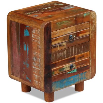 vidaXL Night Cabinet Solid Reclaimed Wood 43x33x51 cm,  vidaXL Night Cabinet Solid Reclaimed Wood 43x33x51 cm