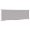 vidaXL Patio Retractable Side Awning 100x314 cm Grey