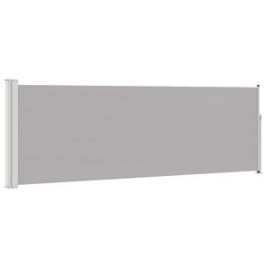 vidaXL Patio Retractable Side Awning 100x314 cm Grey