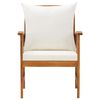 vidaXL Garden Chairs with Cushions 2 pcs Solid Acacia Wood