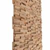 vidaXL 3D Wall Cladding Panels 10 pcs 1.08 m² Solid Teak Wood