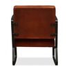 vidaXL Lounge Chair Brown Genuine Leather