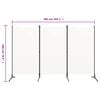 vidaXL 3-Panel Room Divider White 260x180 cm